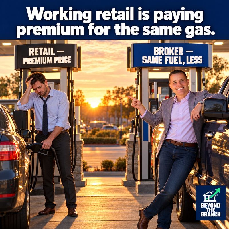 Working retail is paying premium for the same gas.