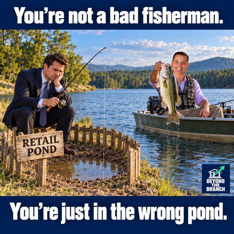 You're not a bad fisherman. You're just in the wrong pond.